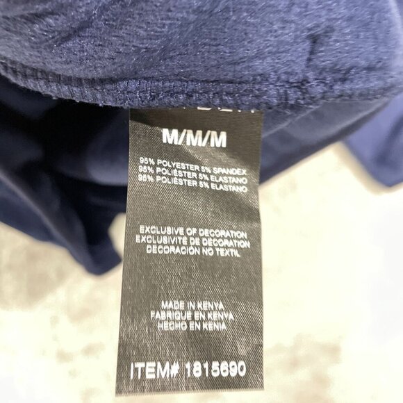 NWOT Spyder Mens M Navy Blue 1/4 Zip Pullover Sweatshirt Ribbed - Picture 6 of 8